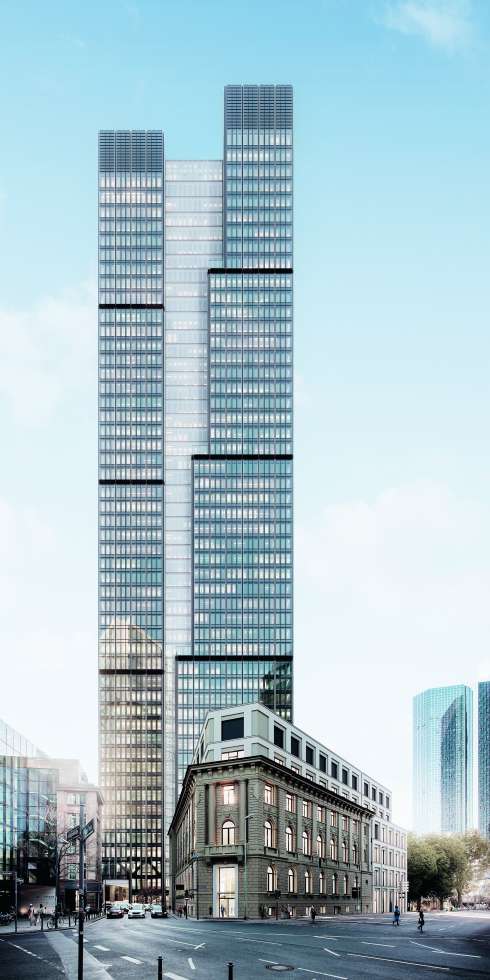 Schlanker Riese: Der von ZÜBLIN schlüsselfertig erstellte „Central Business Tower“ wird 52 Ober- und 5 Untergeschosse haben.